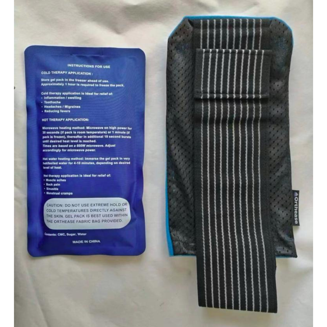 rthease Hot and Cold Pack with soft-touch cover and gel insert instructions
