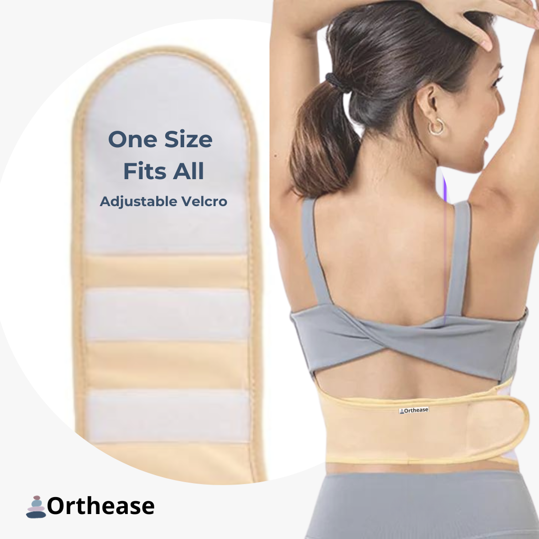 Image of woman from behind wearing the wrap
